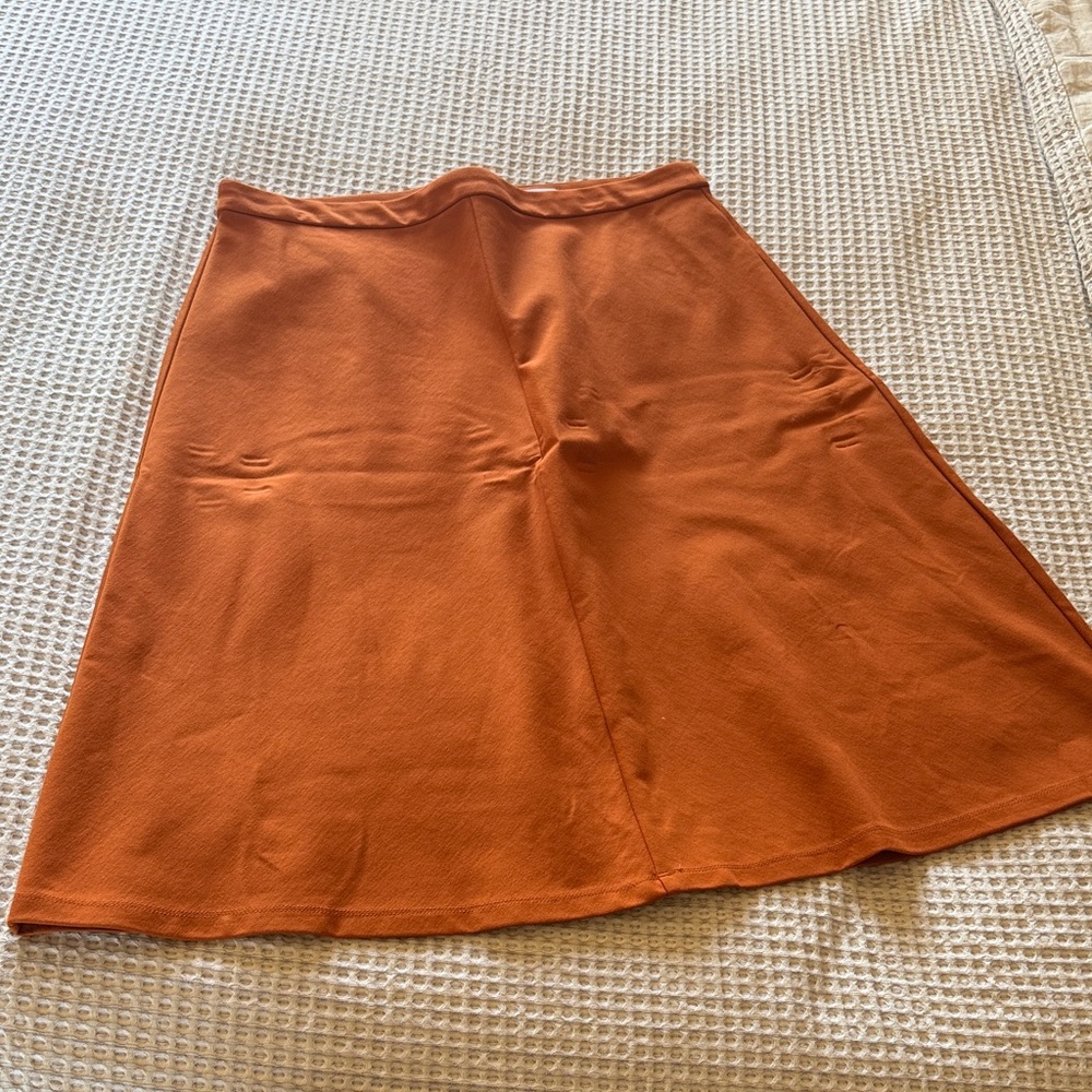 Liz Claiborne Vibrant Orange A-Line Skirt